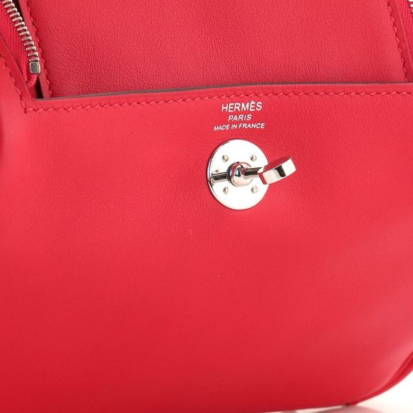Hermes Lindy Bag Verso Swift Mini Pink - Picture 7 of 8